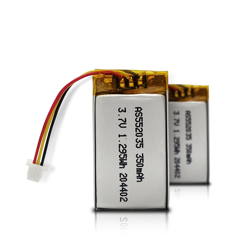 Accredited 552035 3.7V 350mAh Lithium Polymer Battery Cell for Sensible Watches - UL2054/CB/KC/CE/WERCS/UN38.3 Licensed